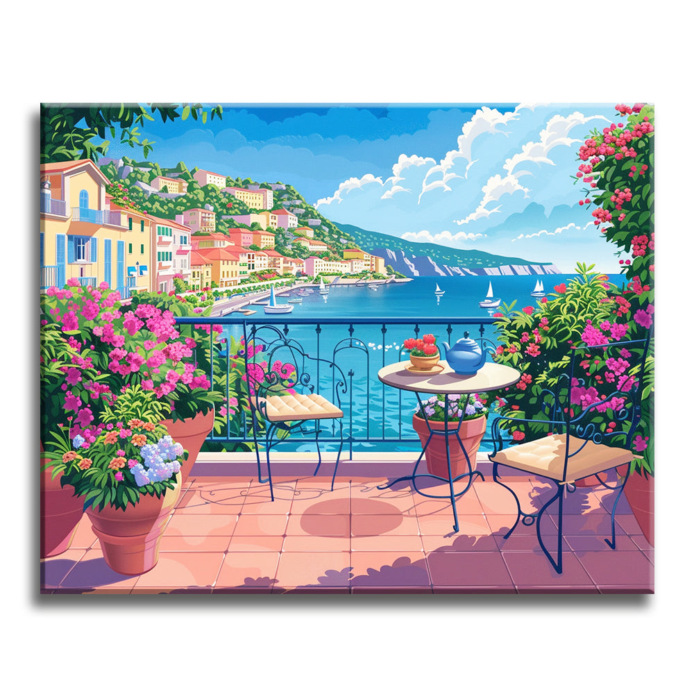 Balkon am Meer
