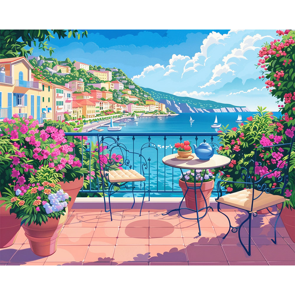 Balkon am Meer