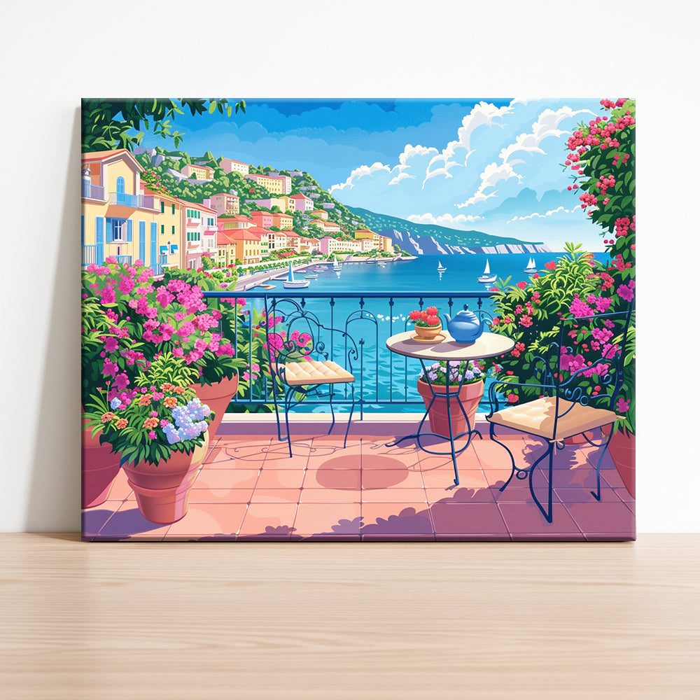 Balkon am Meer