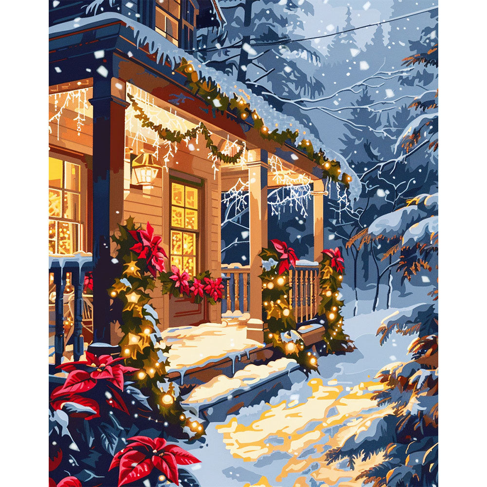 Snowbound Sanctuary - Malen nach Zahlen