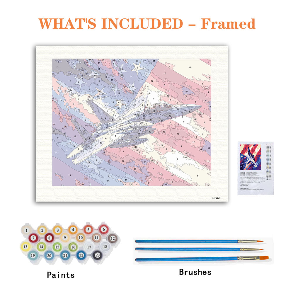 Schwebende Freiheit – Malen nach Zahlen