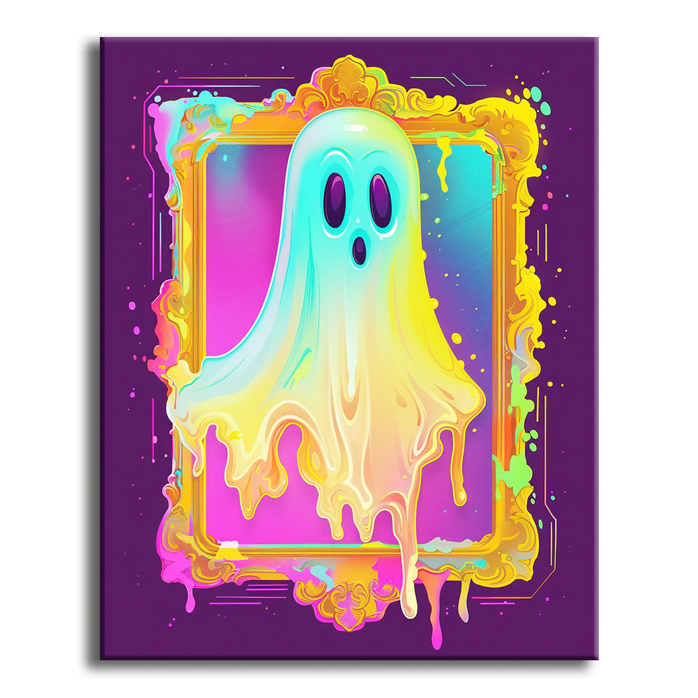 Spektraler Klecks - Malen nach Zahlen