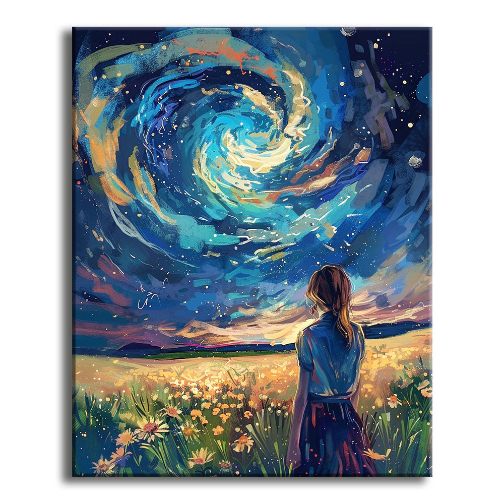 Wiese des Sternenguckers – Malen nach Zahlen