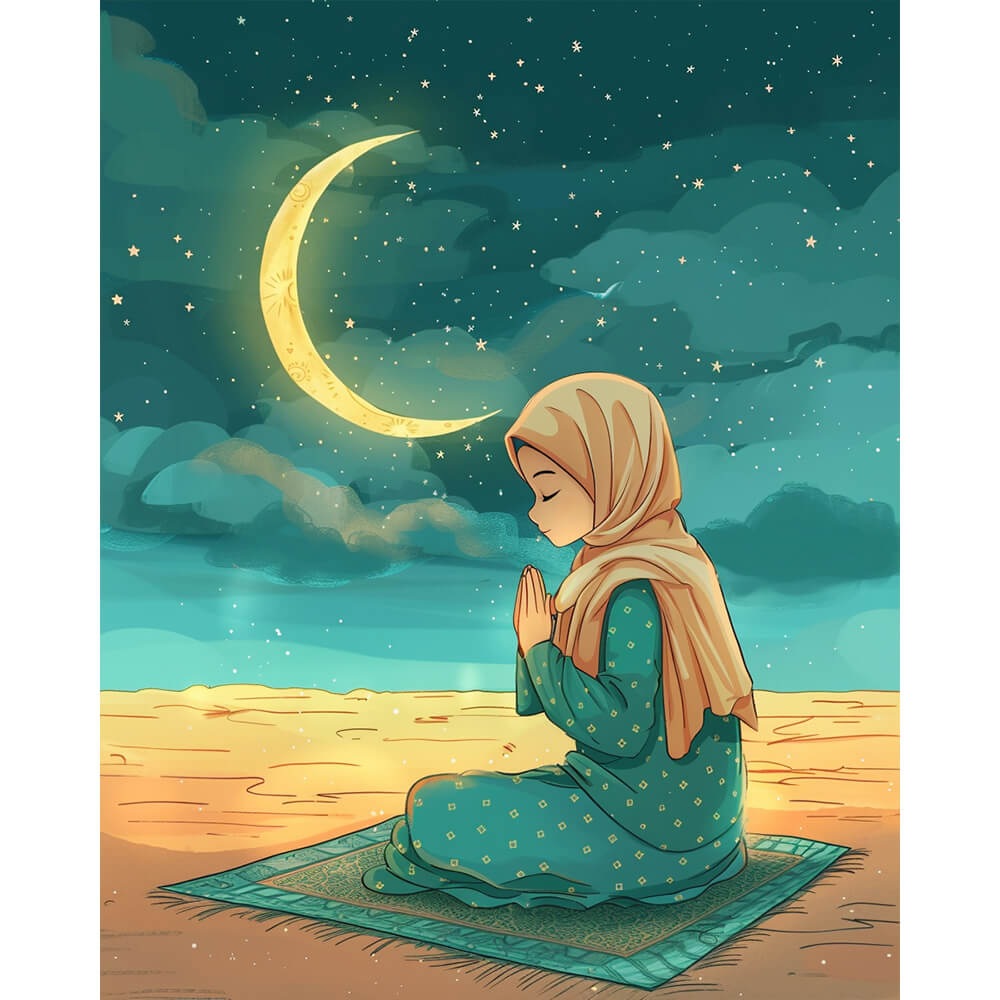 Sternenlicht-Gebet – Malen nach Zahlen