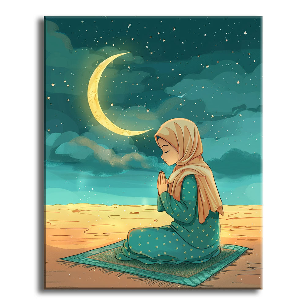 Sternenlicht-Gebet – Malen nach Zahlen