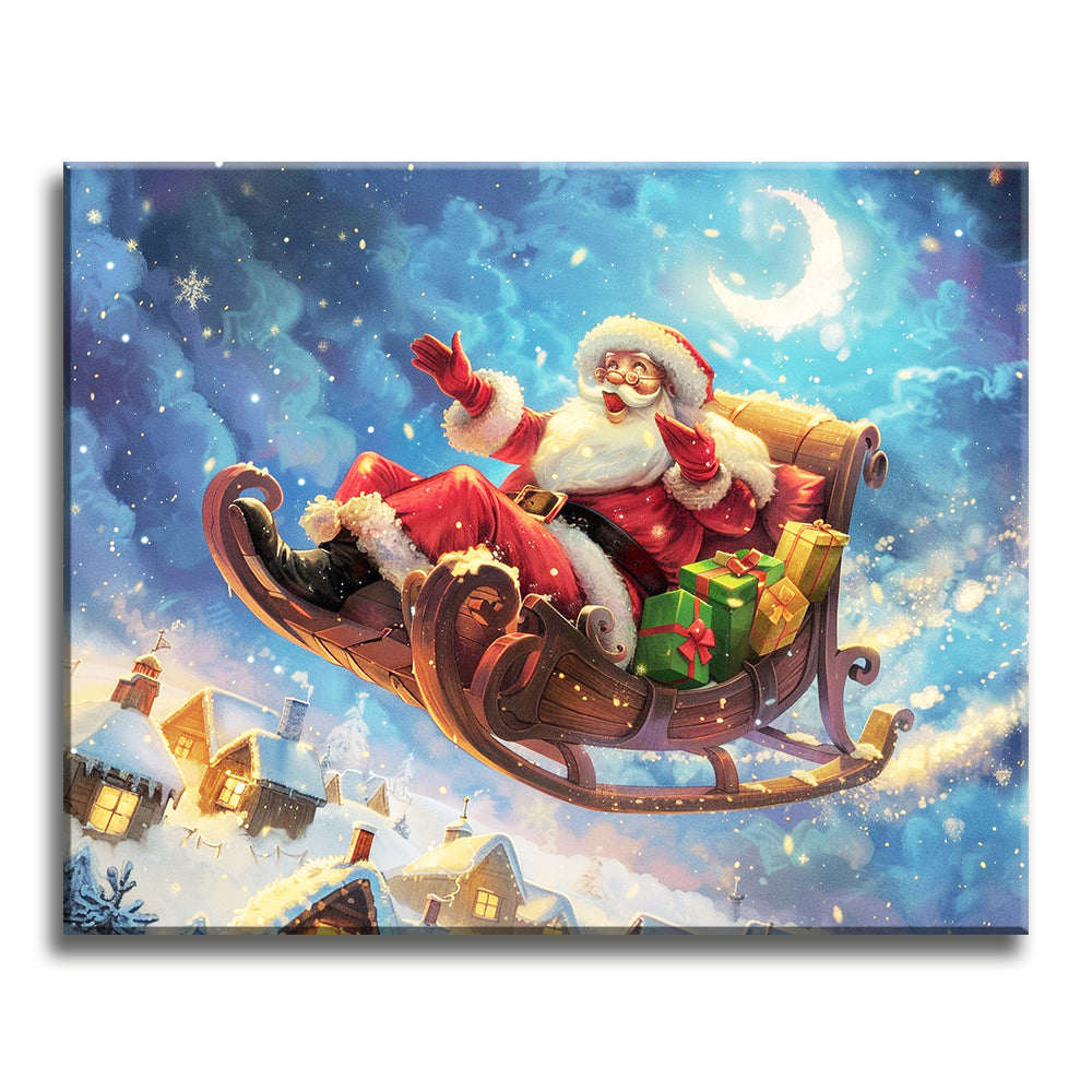 Schlittenfahrt bei Sternenlicht