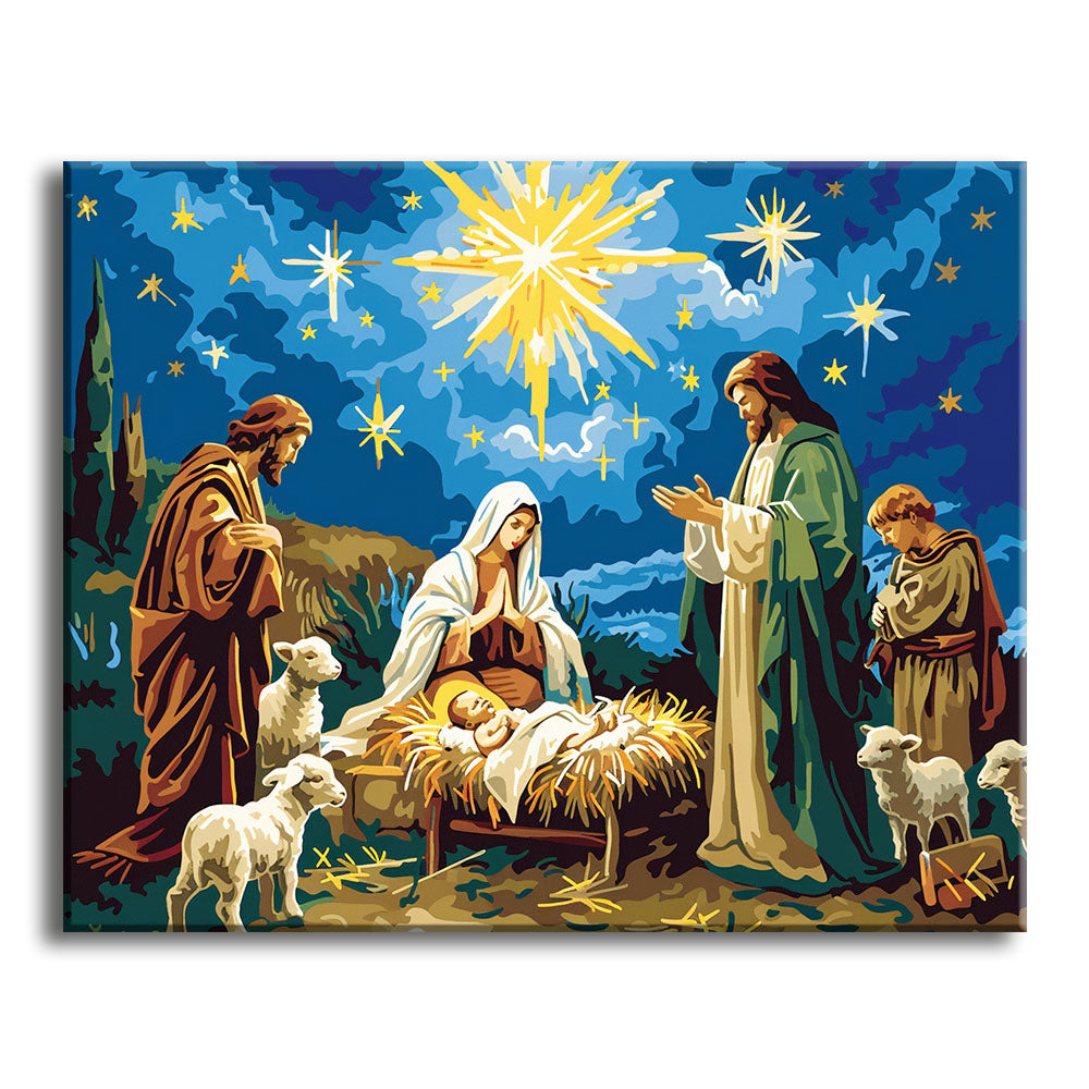 Stern von Bethlehem – Malen nach Zahlen