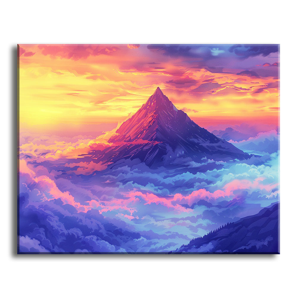 Gipfel der Himmel - Malen nach Zahlen