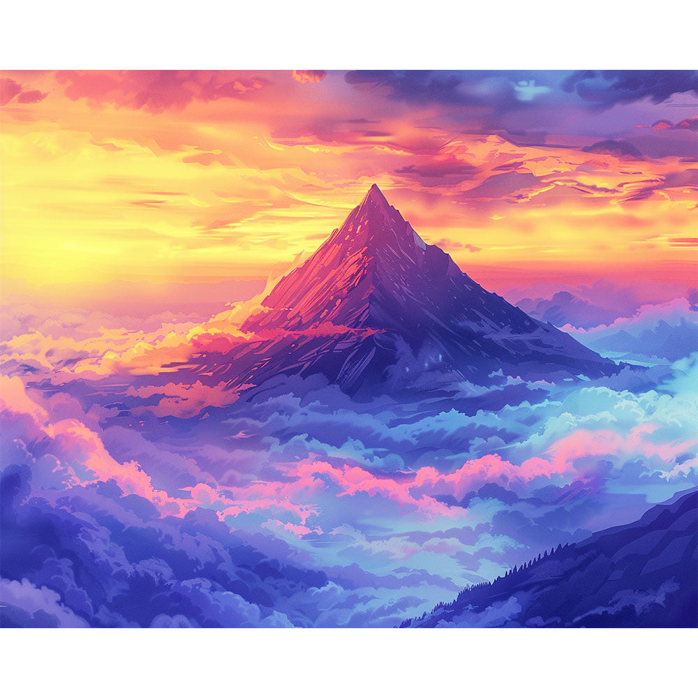 Gipfel der Himmel - Malen nach Zahlen