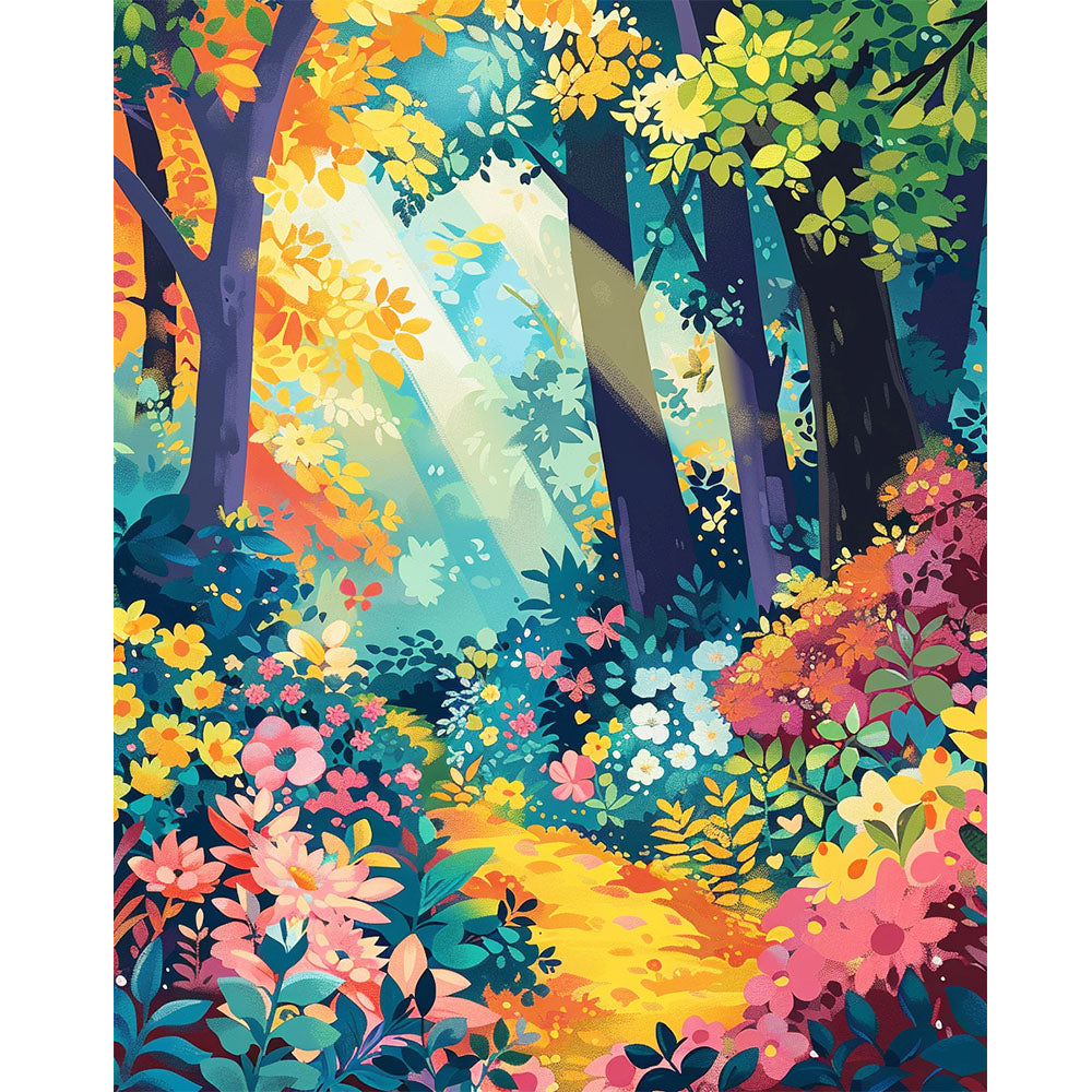 Sonnenstrahl-Sinfonie - Malen nach Zahlen