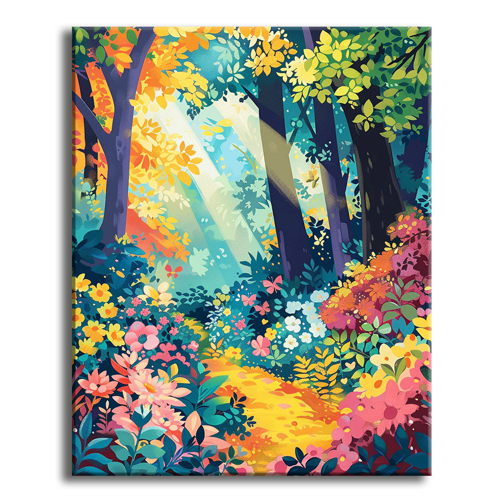 Sonnenstrahl-Sinfonie - Malen nach Zahlen