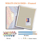 Sonnenuntergangs-Gebirgsexpress