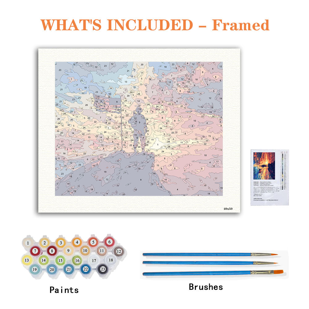 Sonnenuntergangs-Wächter – Malen nach Zahlen