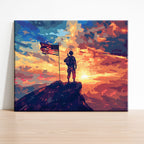 Sonnenuntergangs-Wächter – Malen nach Zahlen