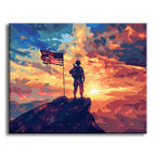 Sonnenuntergangs-Wächter – Malen nach Zahlen