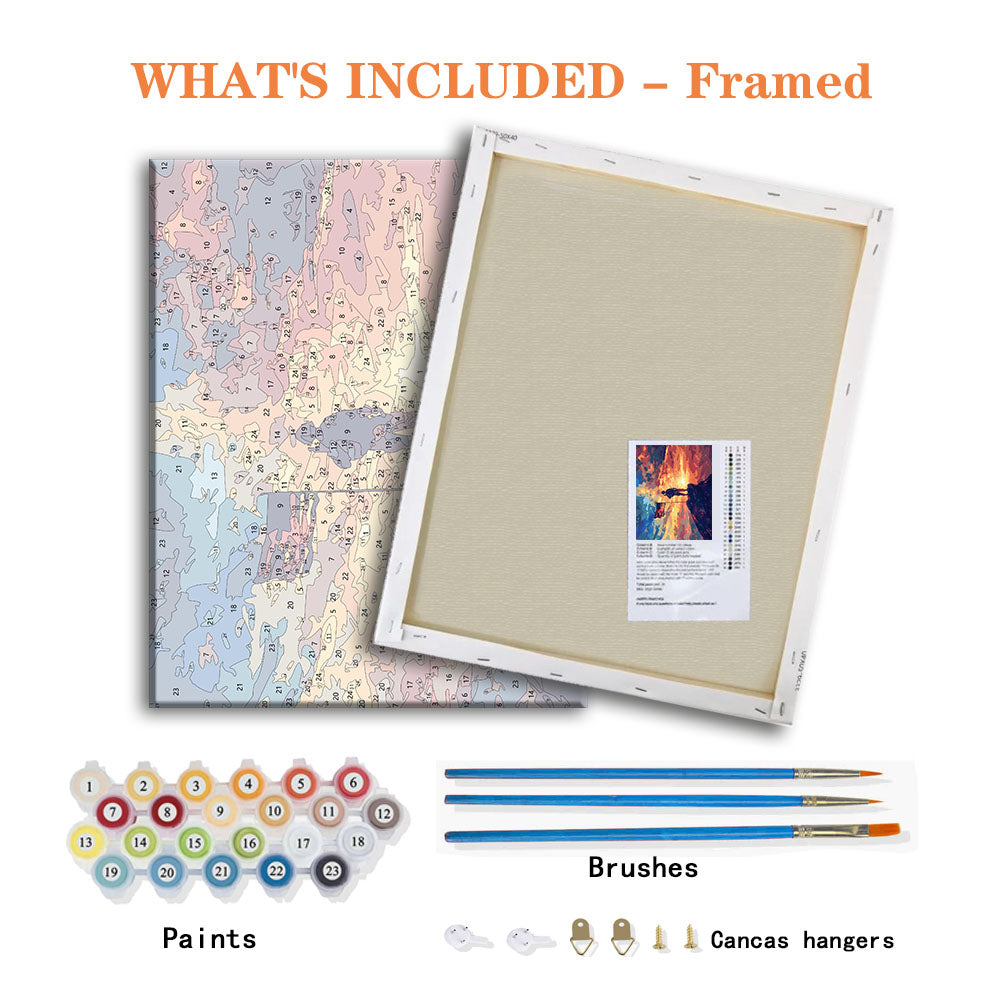 Sonnenuntergangs-Wächter – Malen nach Zahlen