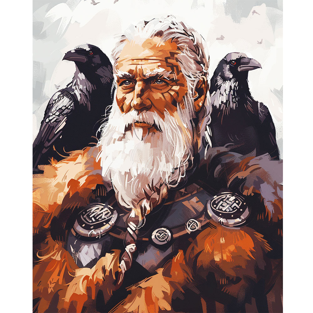 Der Allvater - Malen nach Zahlen