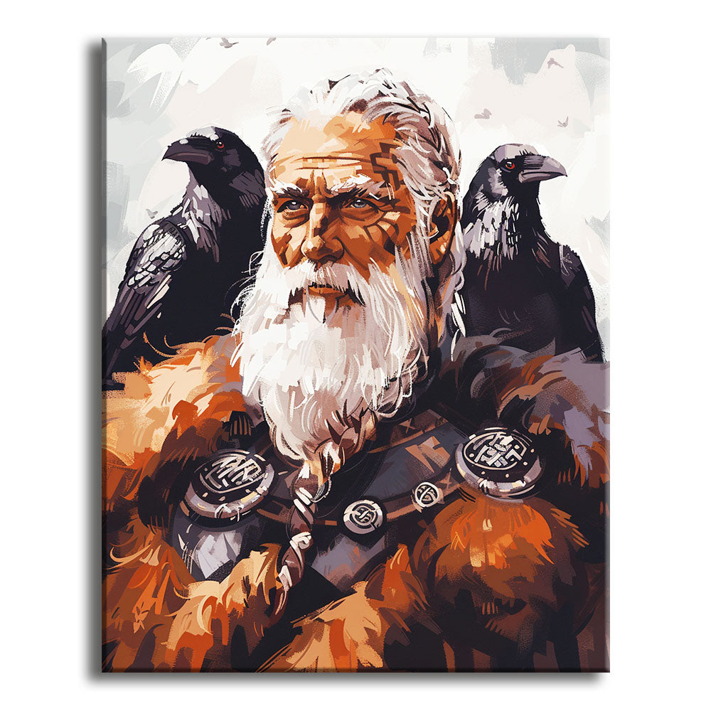 Der Allvater - Malen nach Zahlen