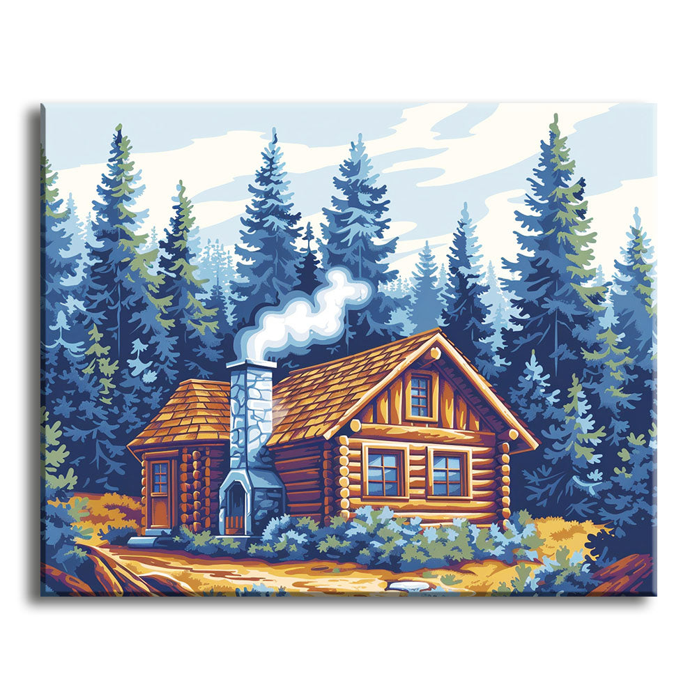 Die Ruhe des Försters - Malen nach Zahlen