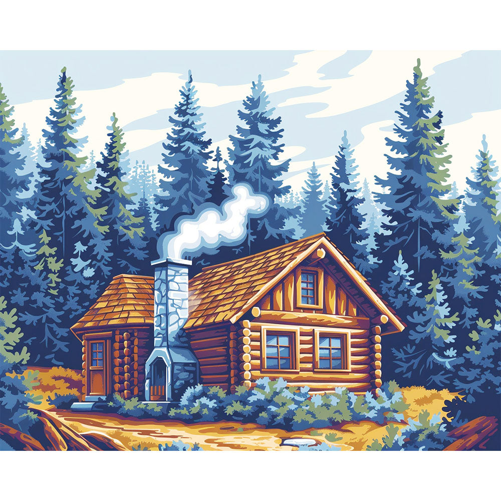 Die Ruhe des Försters - Malen nach Zahlen