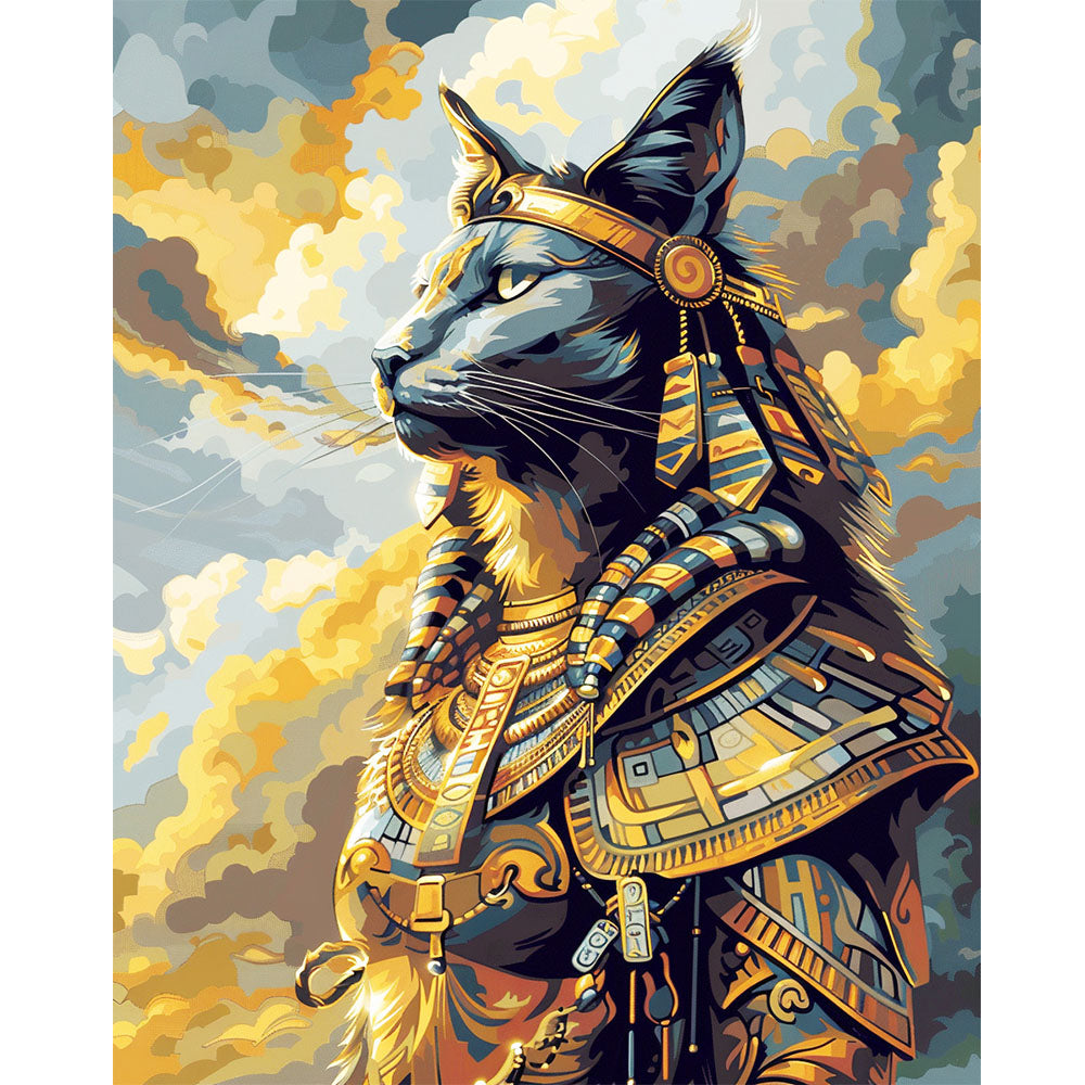 Der vergoldete Gott - Malen nach Zahlen