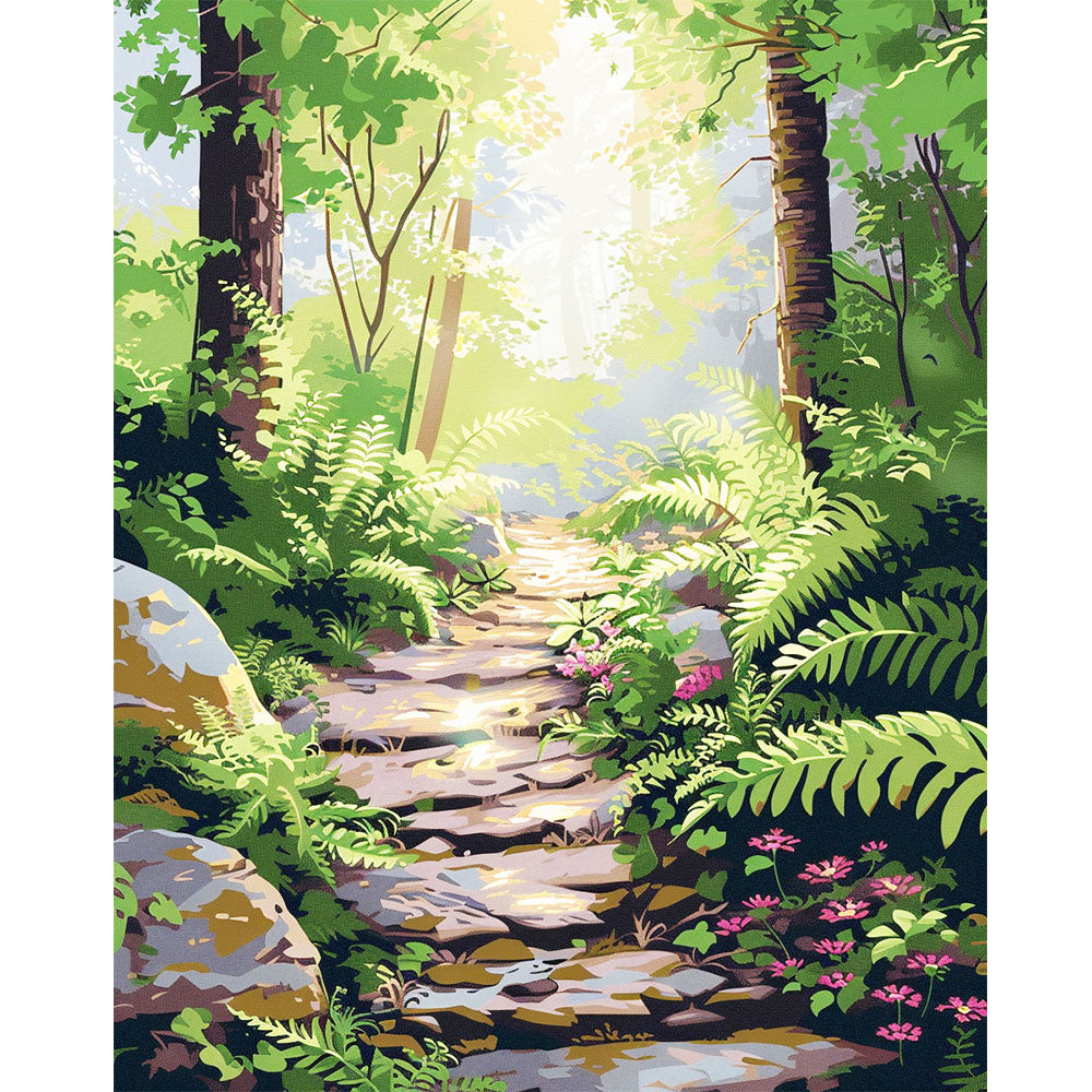 Der verborgene Pfad - Malen nach Zahlen