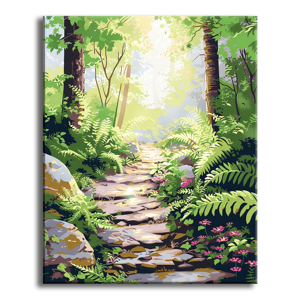 Der verborgene Pfad - Malen nach Zahlen