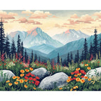 Friedliche Bergblüten