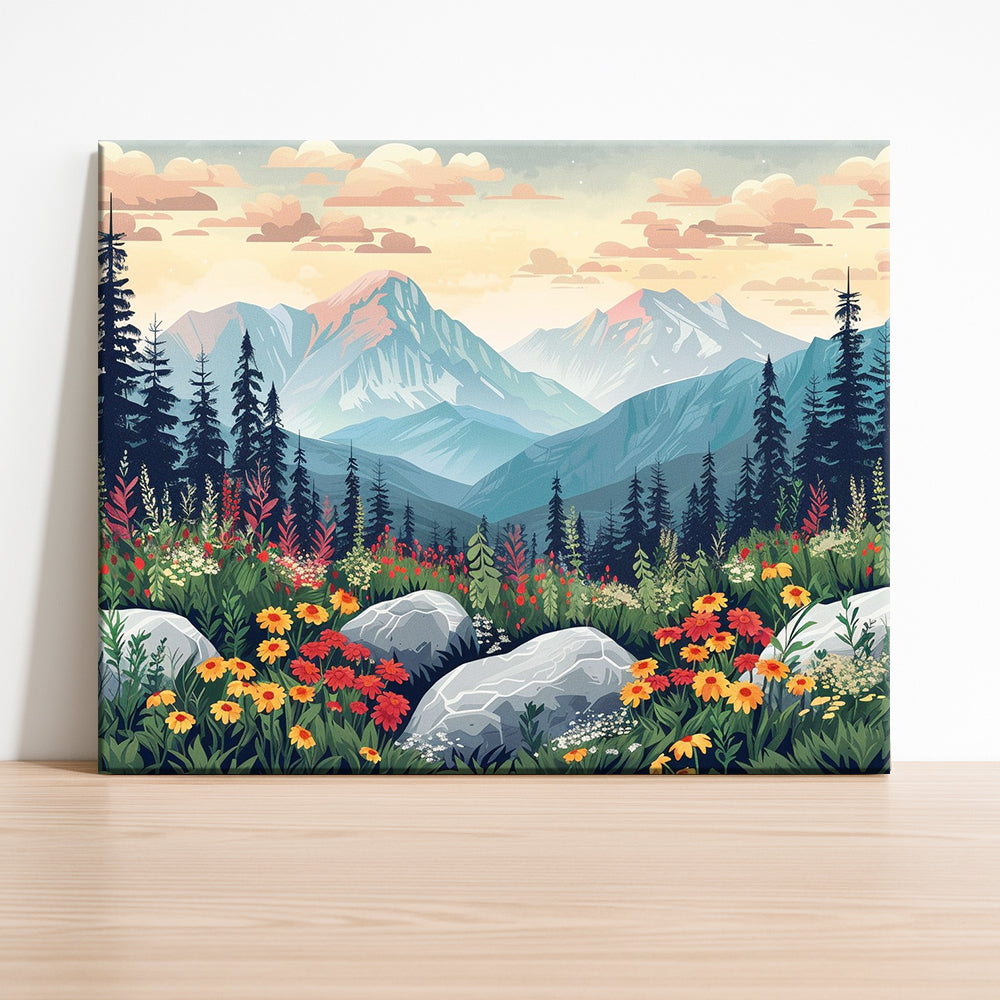 Friedliche Bergblüten