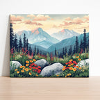 Friedliche Bergblüten
