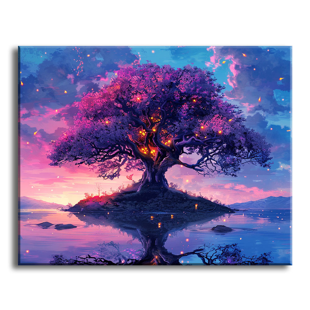 Glanz des Lebensbaums - Malen nach Zahlen