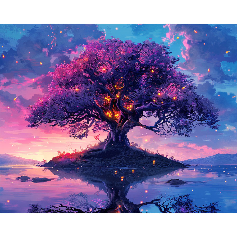 Glanz des Lebensbaums - Malen nach Zahlen