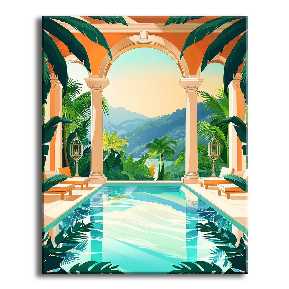 Tropischer Oasen-Rückzugsort