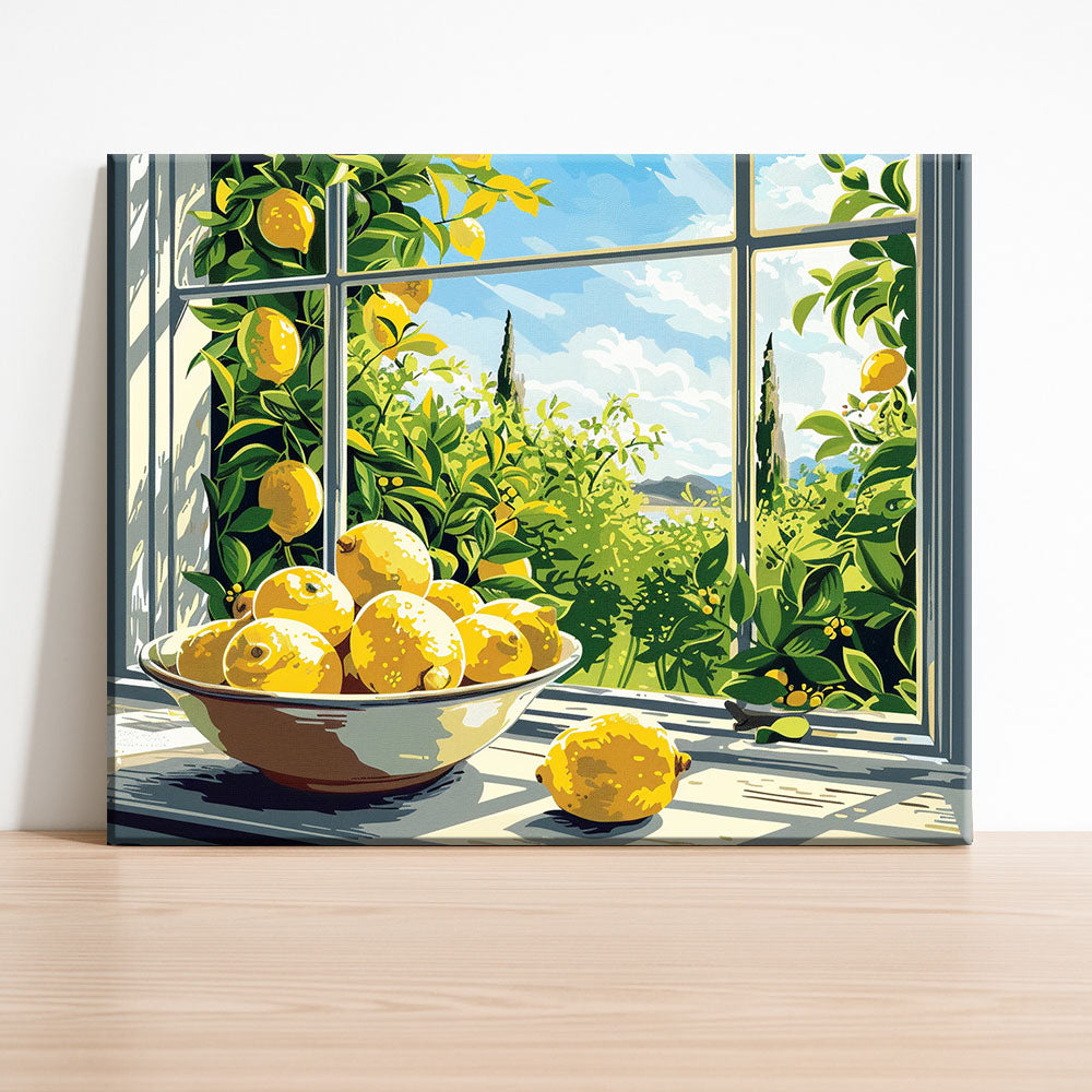 Toskanisches Fenster – Malen nach Zahlen