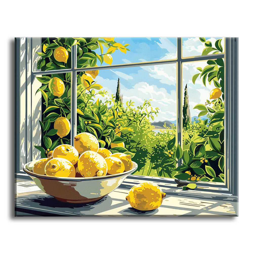 Toskanisches Fenster – Malen nach Zahlen