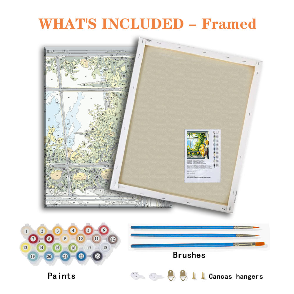 Toskanisches Fenster – Malen nach Zahlen