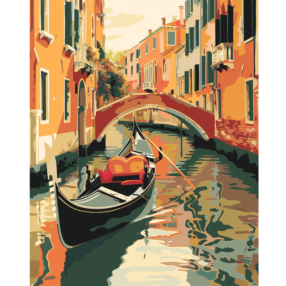 Venezianische Serenade - Malen nach Zahlen