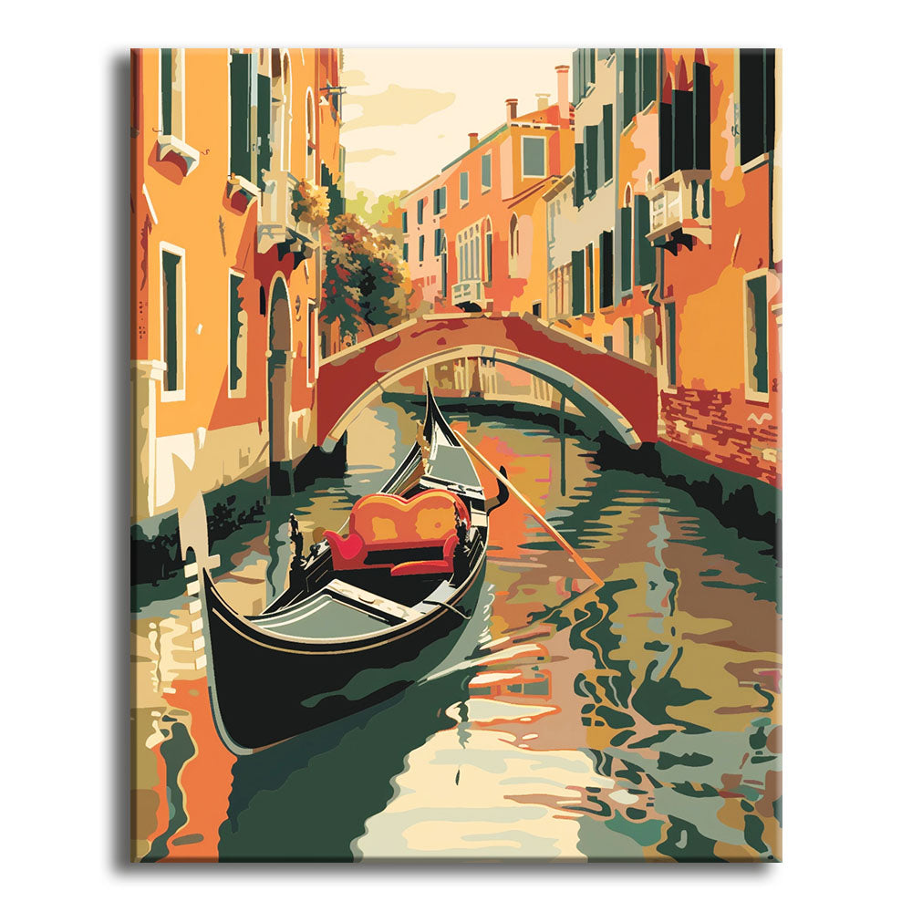 Venezianische Serenade - Malen nach Zahlen