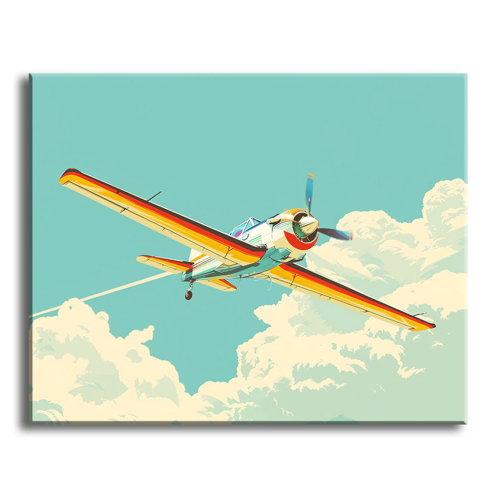 Vintage-Flieger – Malen nach Zahlen
