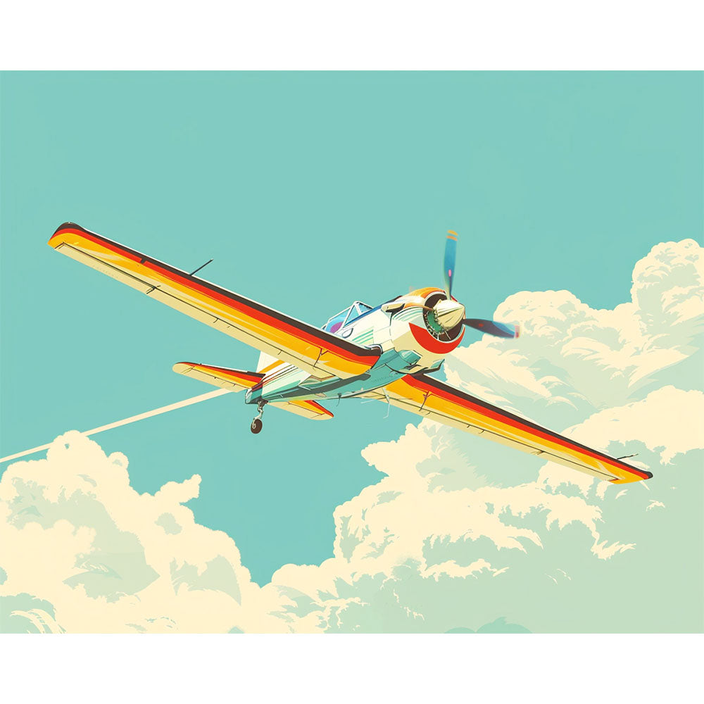 Vintage-Flieger – Malen nach Zahlen