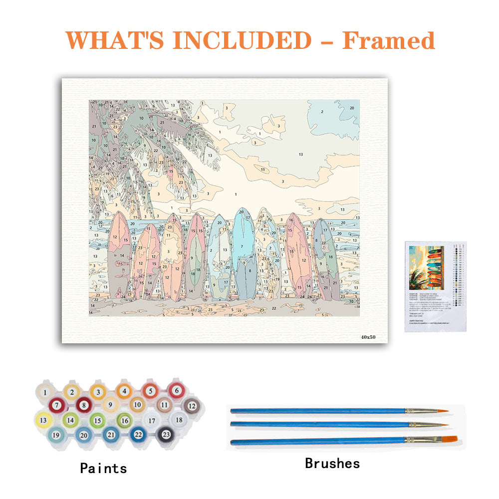 Warten auf Wellen – Malen nach Zahlen