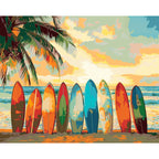 Warten auf Wellen – Malen nach Zahlen