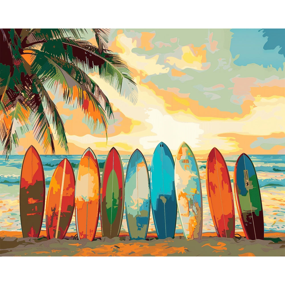 Warten auf Wellen – Malen nach Zahlen