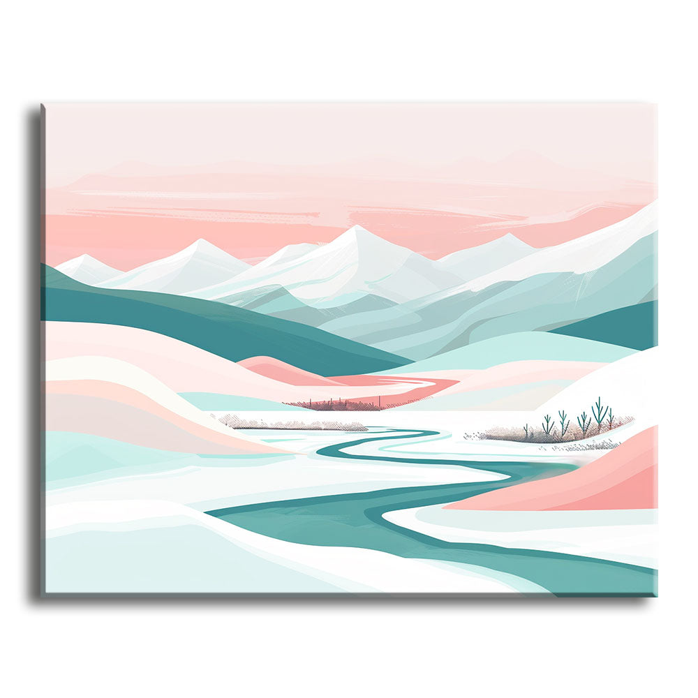 Winterröte - Malen nach Zahlen