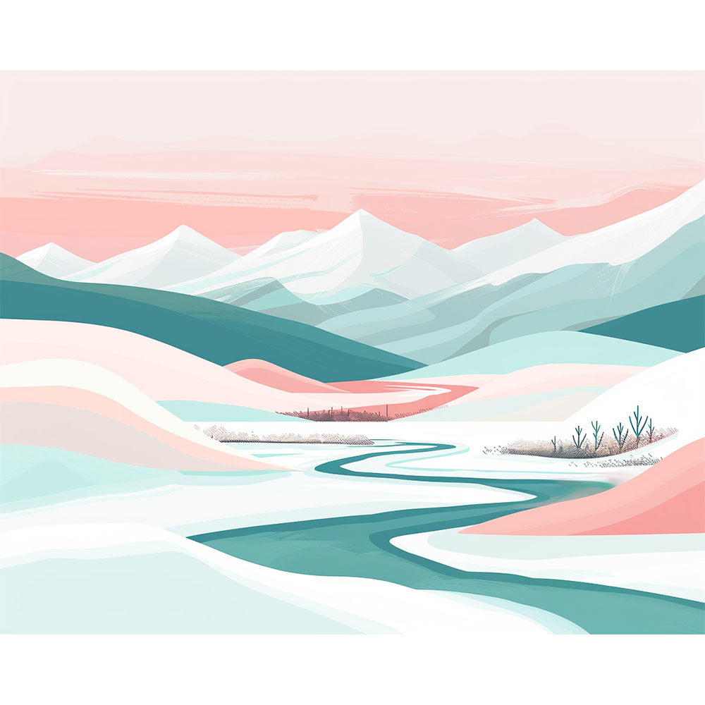 Winterröte - Malen nach Zahlen