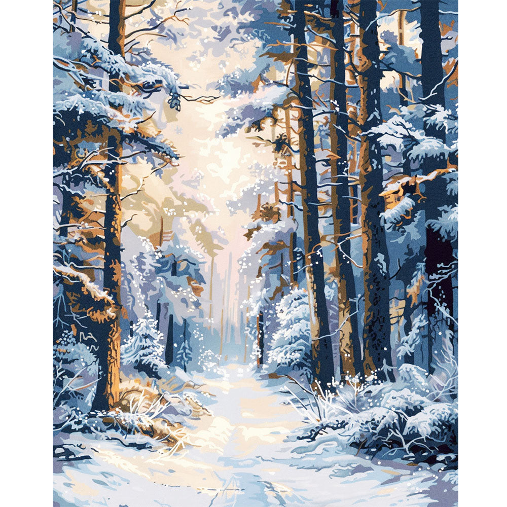 Winterkathedrale - Malen nach Zahlen