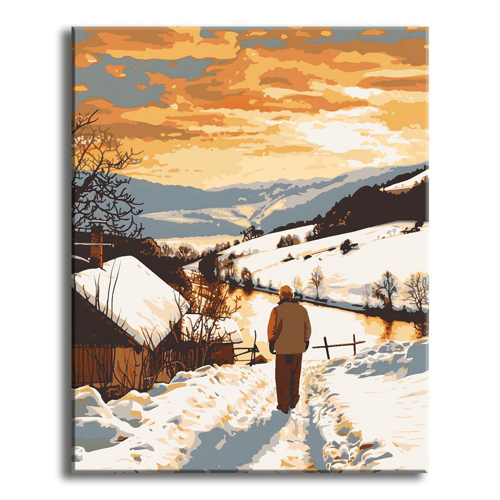 Winters Reise - Malen nach Zahlen