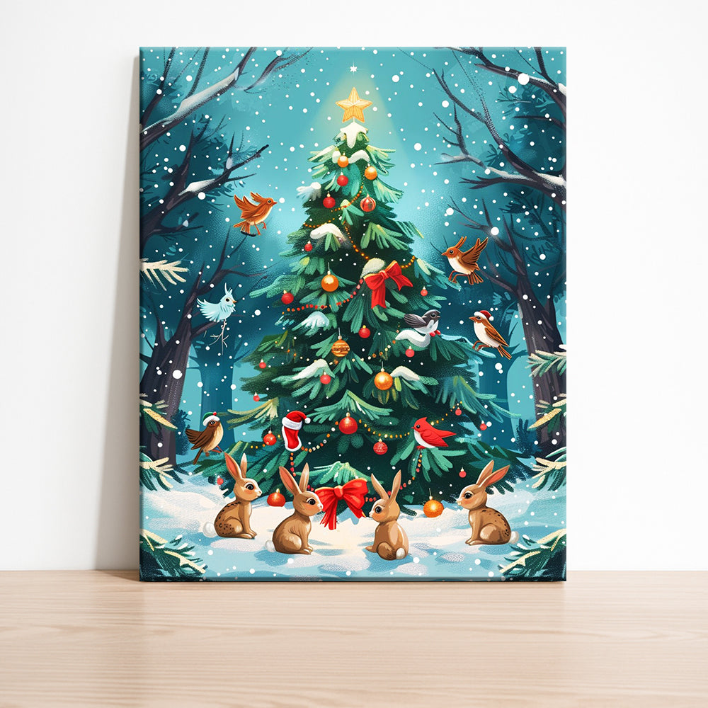 Weihnachtliche Waldversammlung