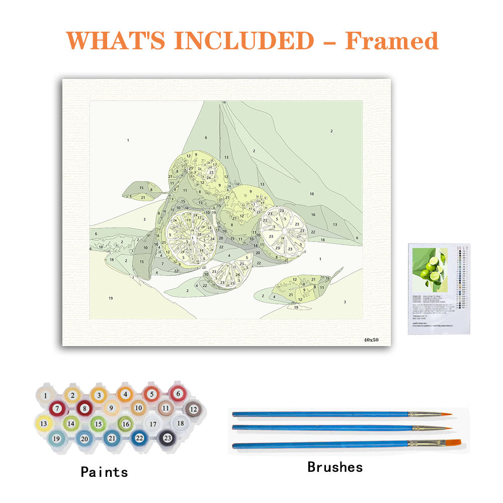 Zitrus-Strahlen - Malen nach Zahlen