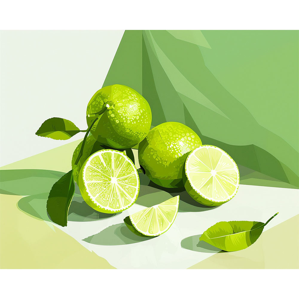 Zitrus-Strahlen - Malen nach Zahlen